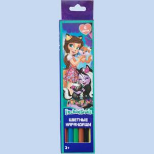 

Карандаши цветные 6 цветов Enchantimals, длина 177 мм, 88770
