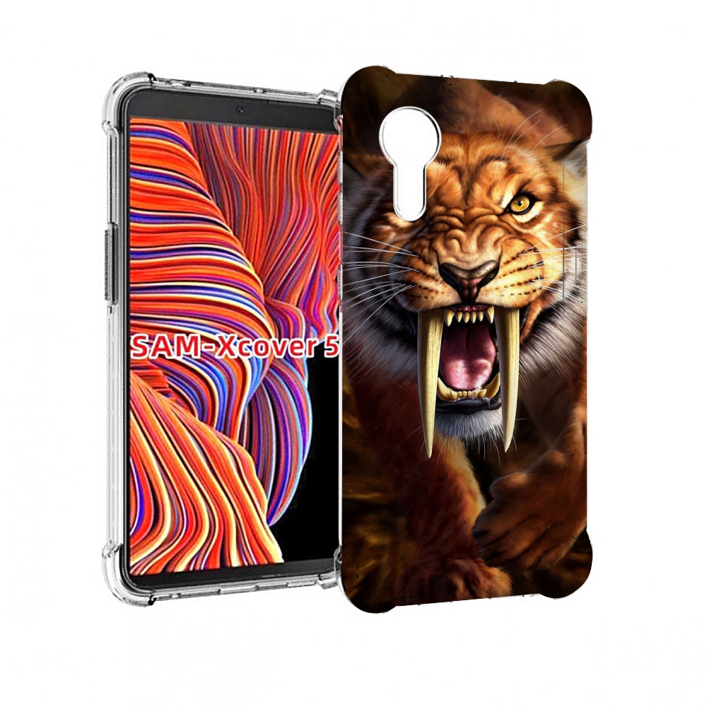 

Чехол MyPads саблезубый злой тигр для Samsung Galaxy Xcover 5, Прозрачный, Tocco