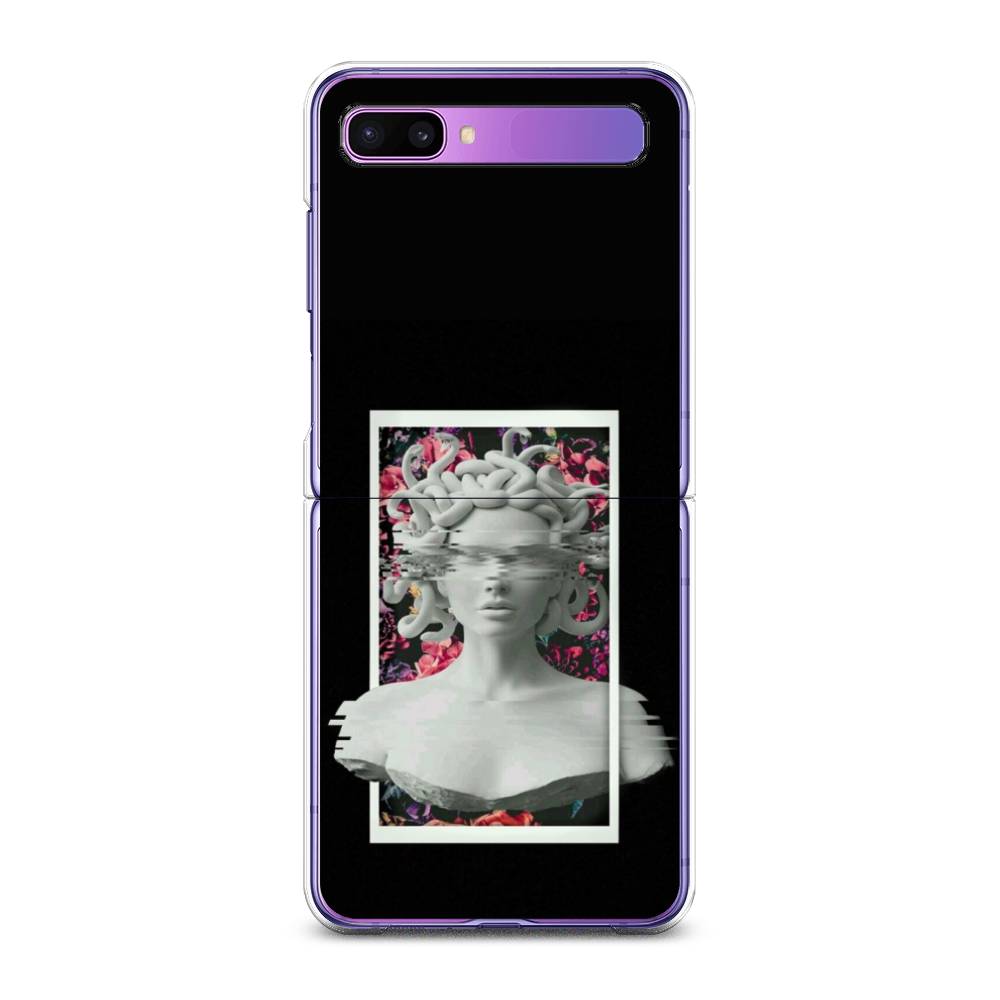 

Чехол на Samsung Galaxy Z Flip 1 "Web Punk Медуза Горгона", Черный;серый, 2107150-6