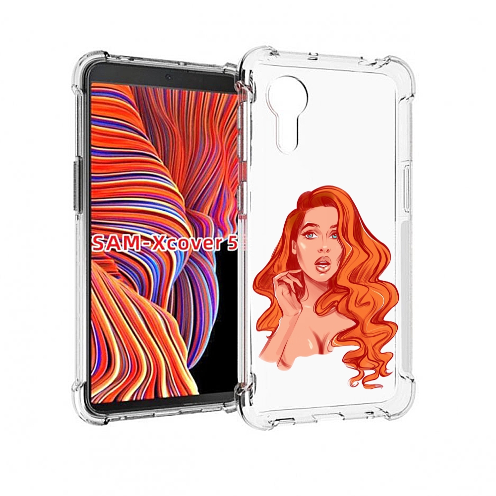 

Чехол MyPads рыжая-девушка-модельной-внешности женский для Samsung Galaxy Xcover 5, Прозрачный, Tocco