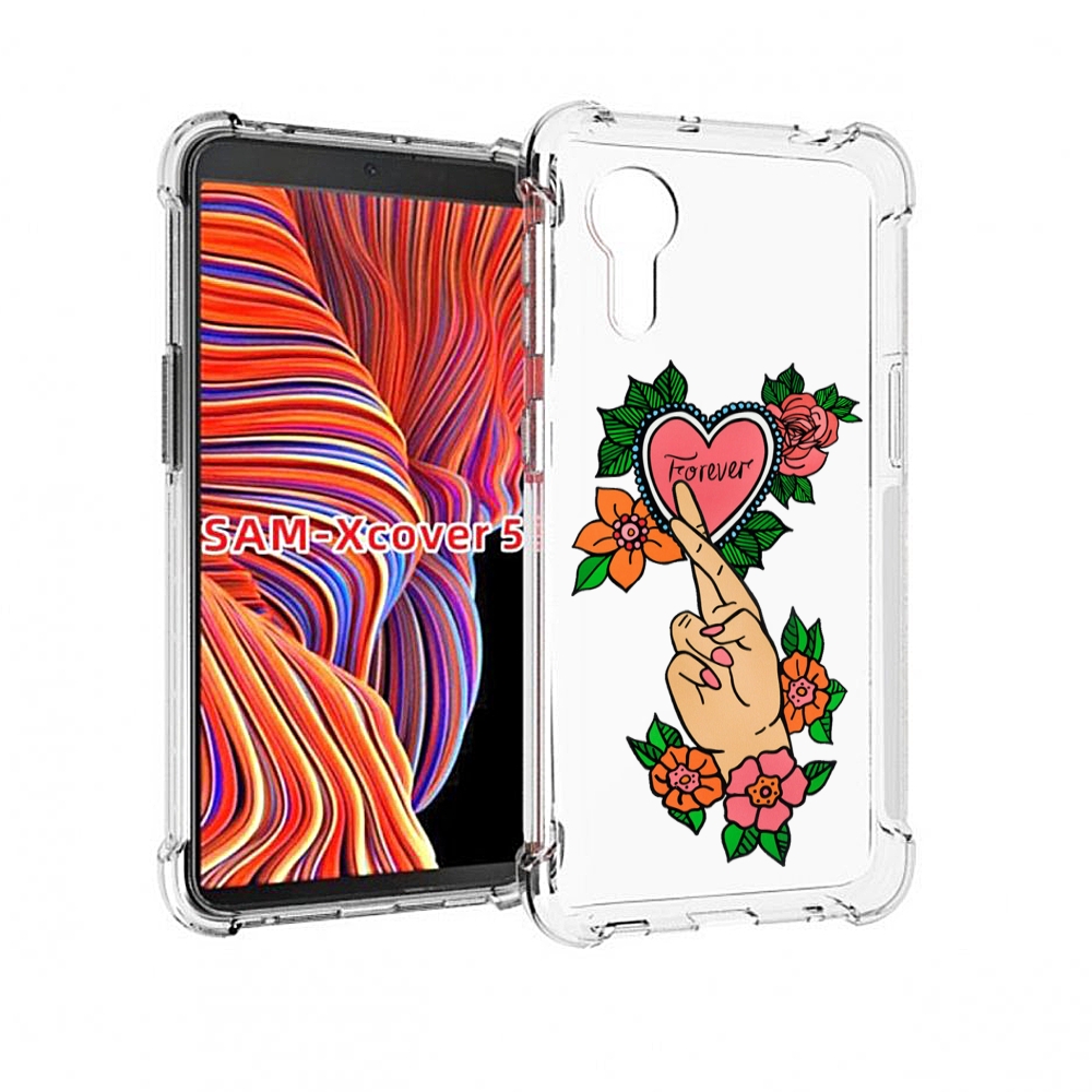

Чехол MyPads ручки-навсегда женский для Samsung Galaxy Xcover 5, Прозрачный, Tocco