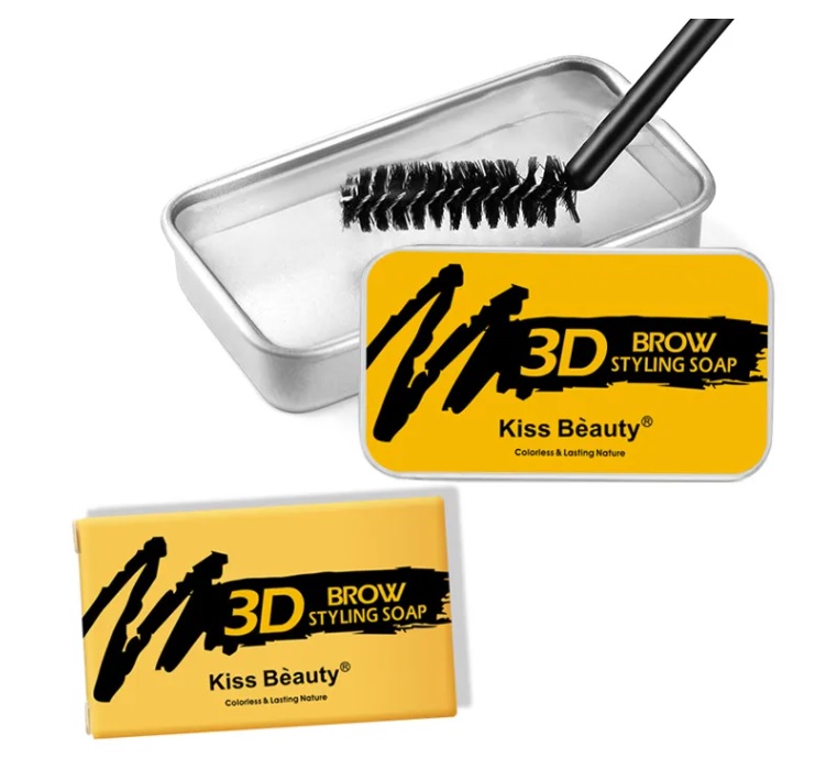 Гель Kiss Beauty для укладки бровей 3D Brow Styling Soap 3D эффект фиксирующее мыло kiss beauty styling soap для укладки бровей с экстрактом улитки 10 гр