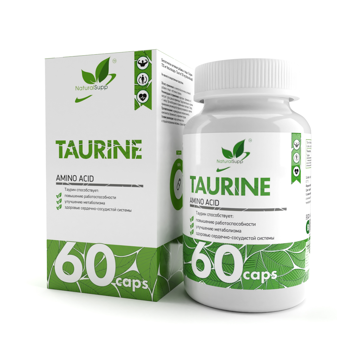 Купить Taurine NaturalSupp, 60 капсул