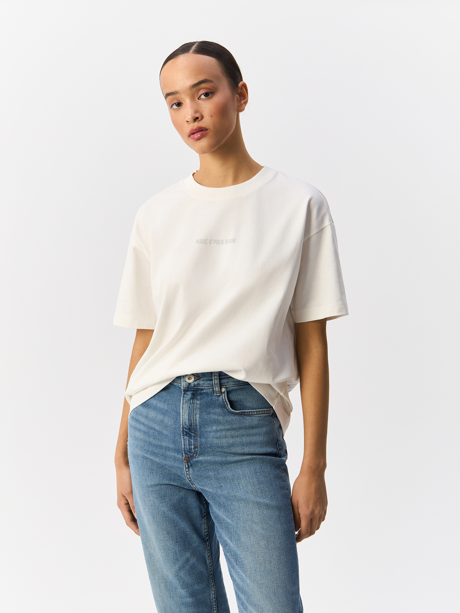 

Футболка женская Marc O’Polo Denim 5000005687 бежевая L, Бежевый, 5000005687