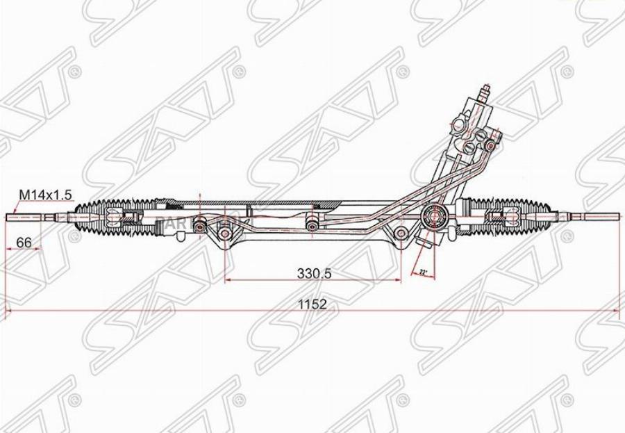 

Рейка Рулевая Bmw X5 01-03 (E53) (Без Отверстия Под Датчик) Sat арт. ST-32136761823