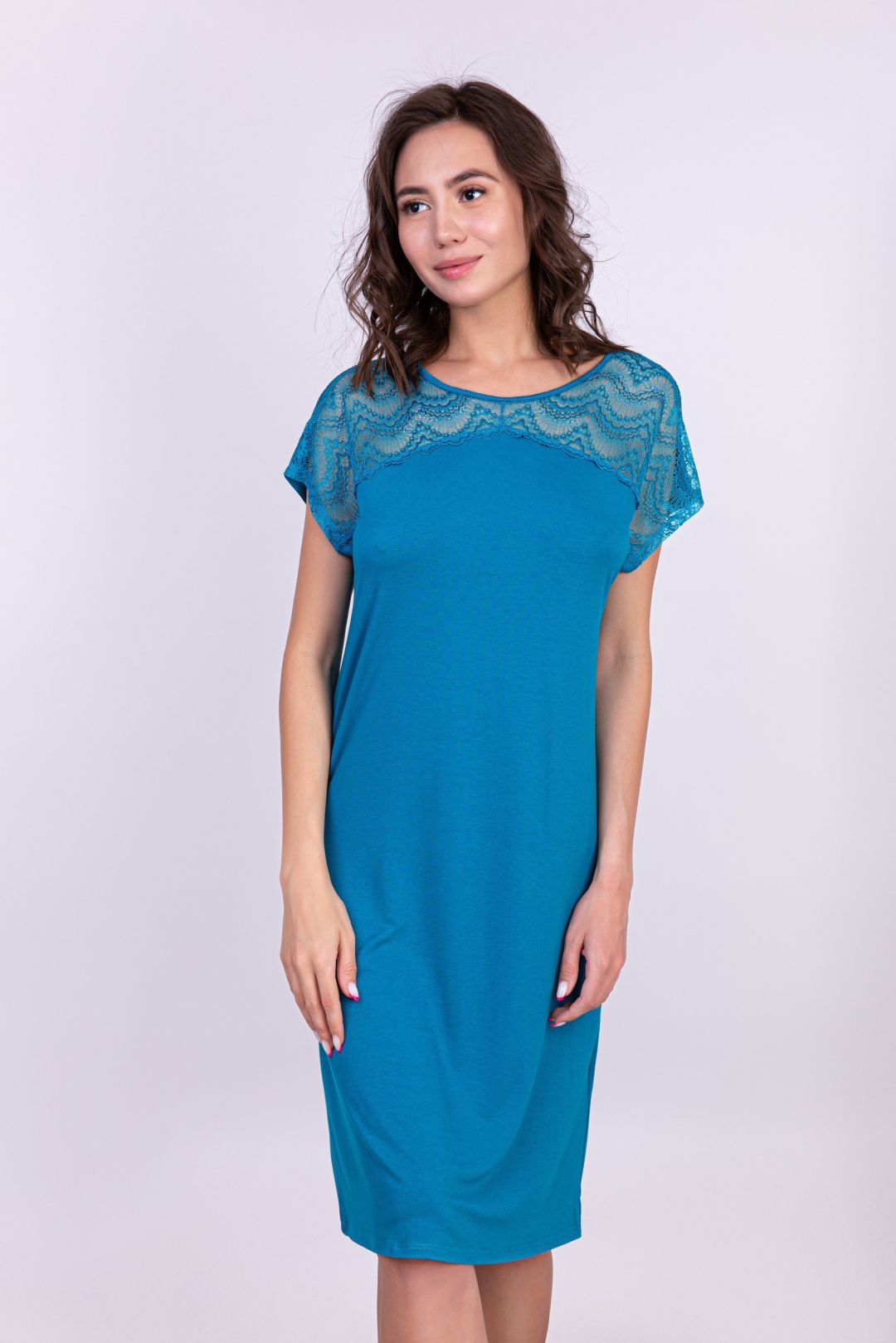 Ночная сорочка женская Литвин 0592 синяя XL