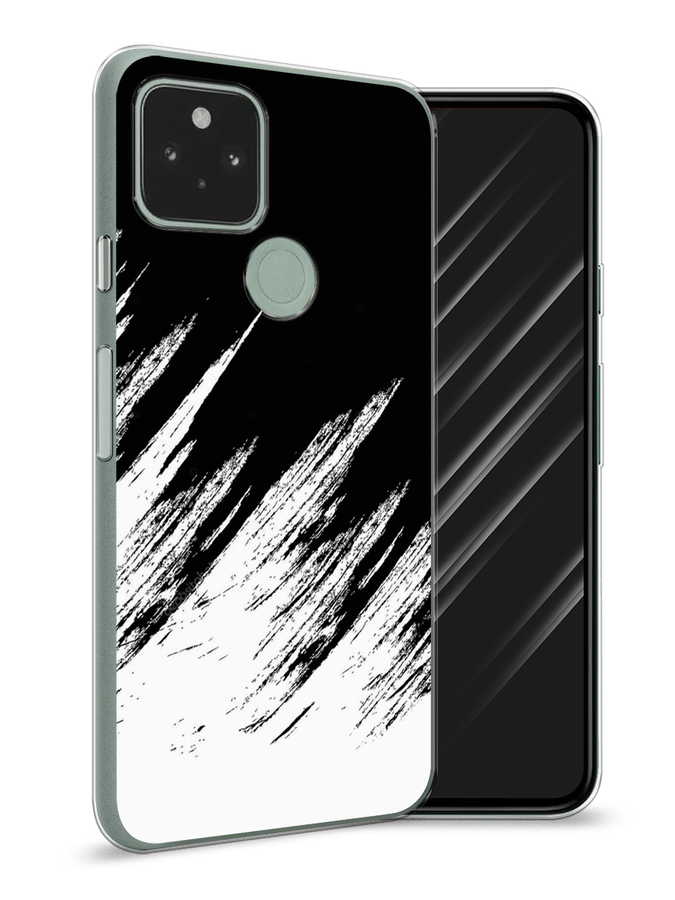 

Чехол Awog на Google Pixel 5A "Черно белые брызги", Разноцветный, 271050-3