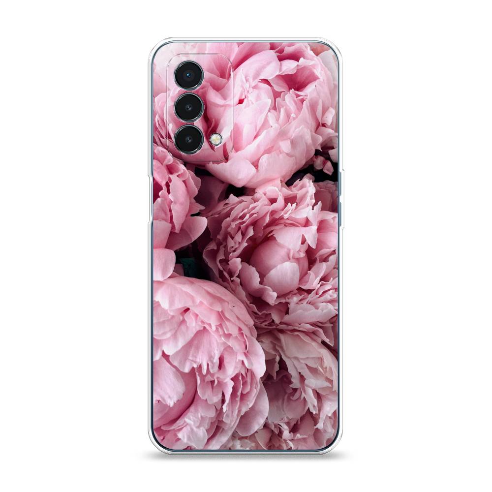 

Чехол Awog на OnePlus Nord N200 5G / ВанПлас Nord N200 5G "Нежные пионы", Розовый;черный;белый, 152250-8
