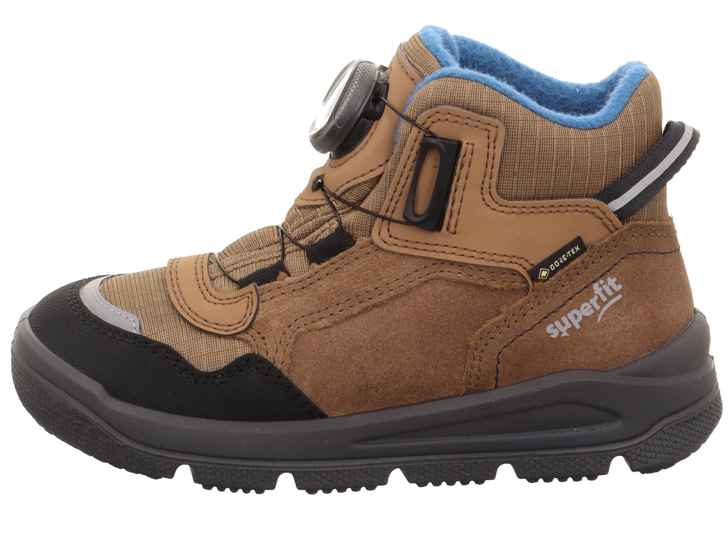 Ботинки Superfit для мальчиков, 1-009079-3000, размер 35, коричневые