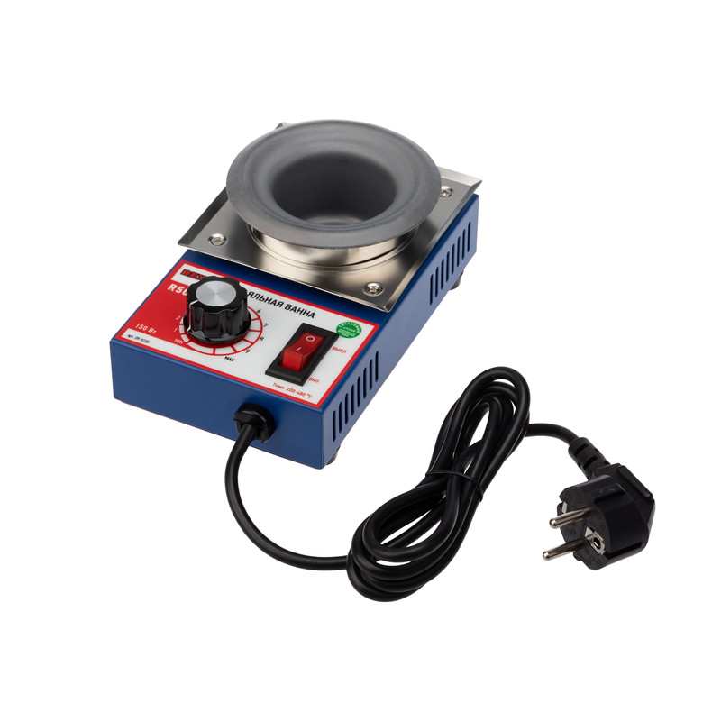 

Паяльная ванна REXANT, модель R50F, 150 Вт, o 50 мм, 200-480 °C, бессвинцовая