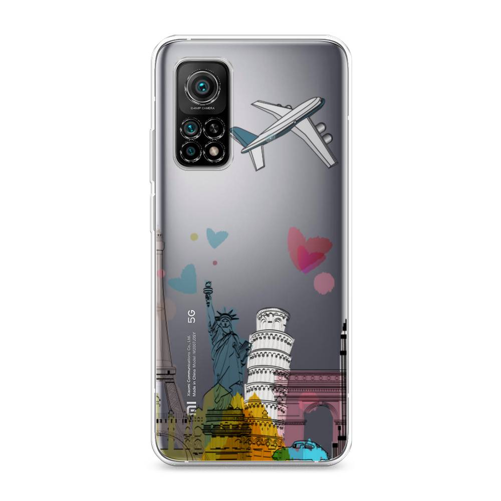 

Чехол Awog на Xiaomi Mi 10T/Mi 10T Pro "Самолет путешествий", Разноцветный, 37750-10