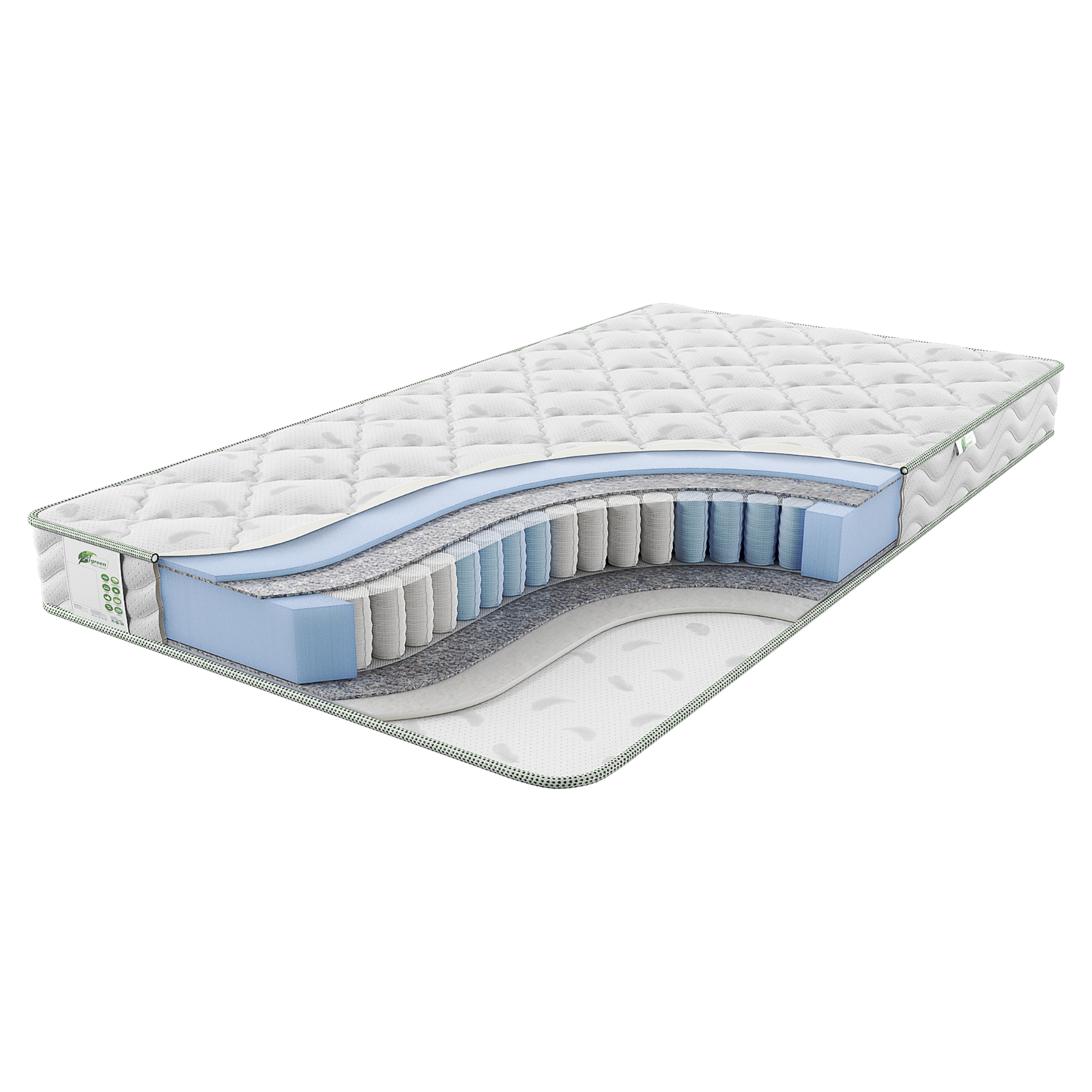 

Матрас Agreen Clean Elton 80х200, Белый, Clean Elton