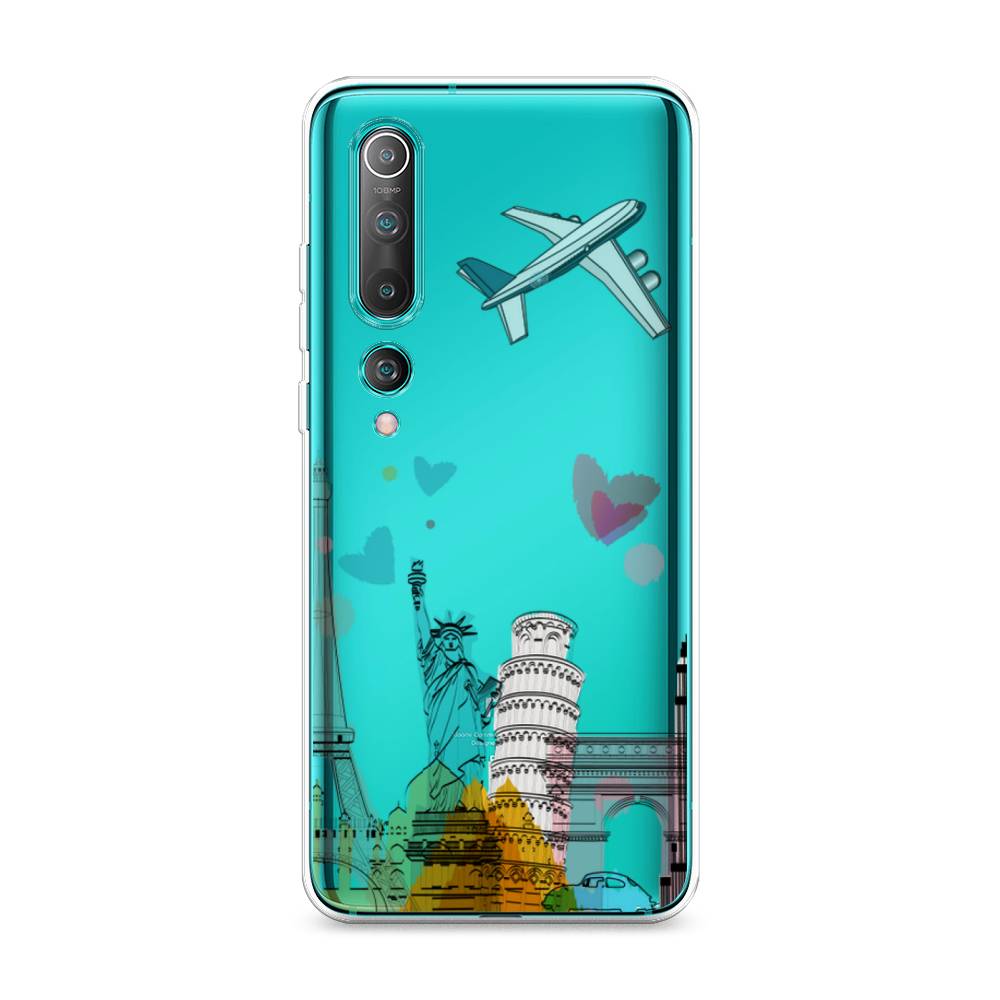 

Чехол Awog на Xiaomi Mi 10 "Самолет путешествий", Разноцветный, 37550-10