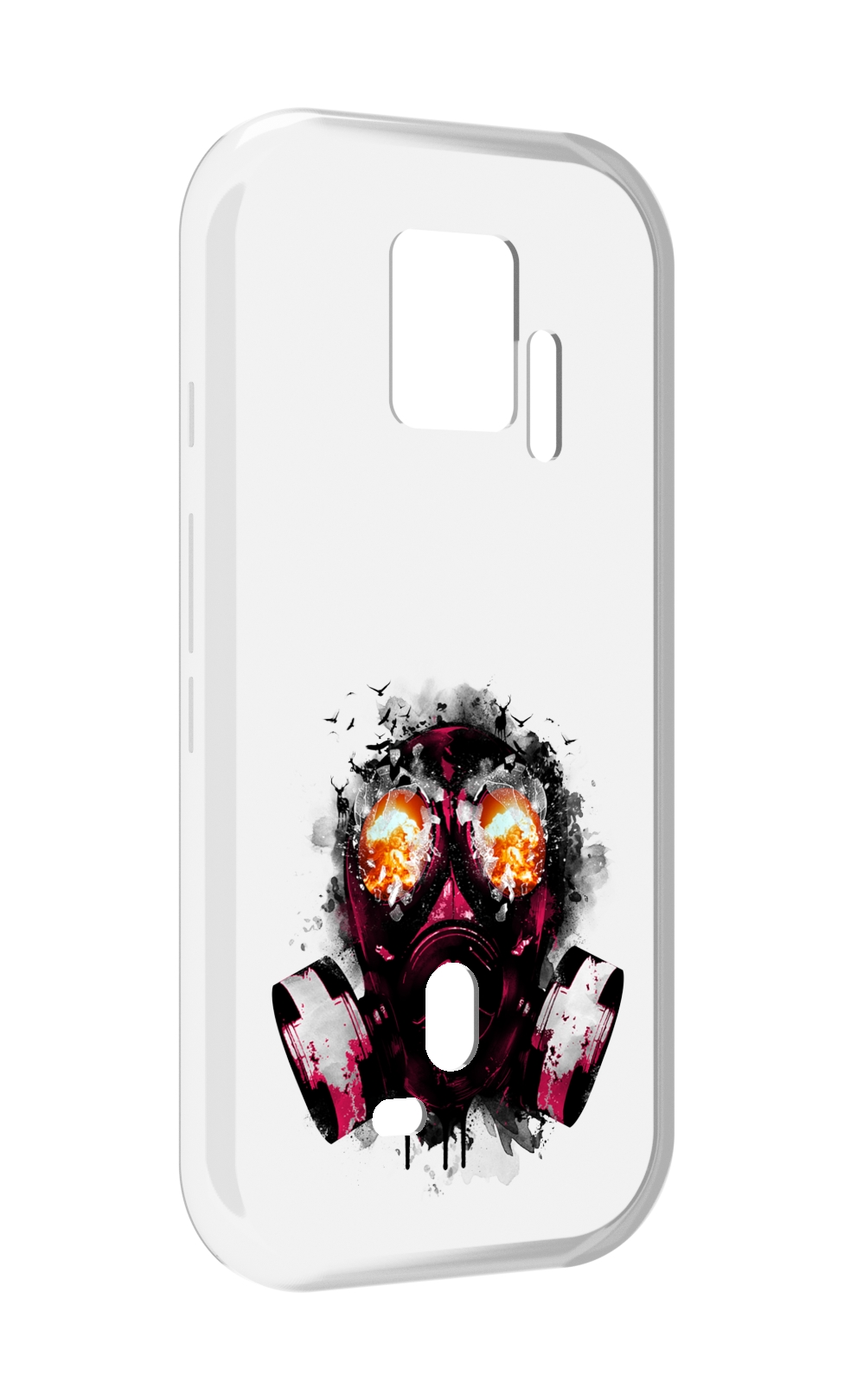 

Чехол MyPads красный противогаз для ZTE Nubia Red Magic 7S Pro, Прозрачный, Tocco