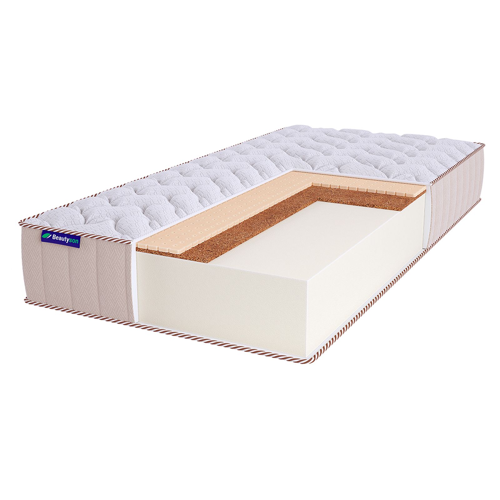 фото Матрас beautyson roll foam 21 mix lux, 95х200, 25 см, беспружинный