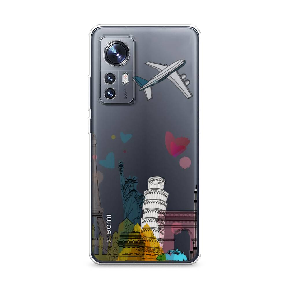 

Чехол Awog на Xiaomi 12/12X/12S "Самолет путешествий", Разноцветный, 312950-10