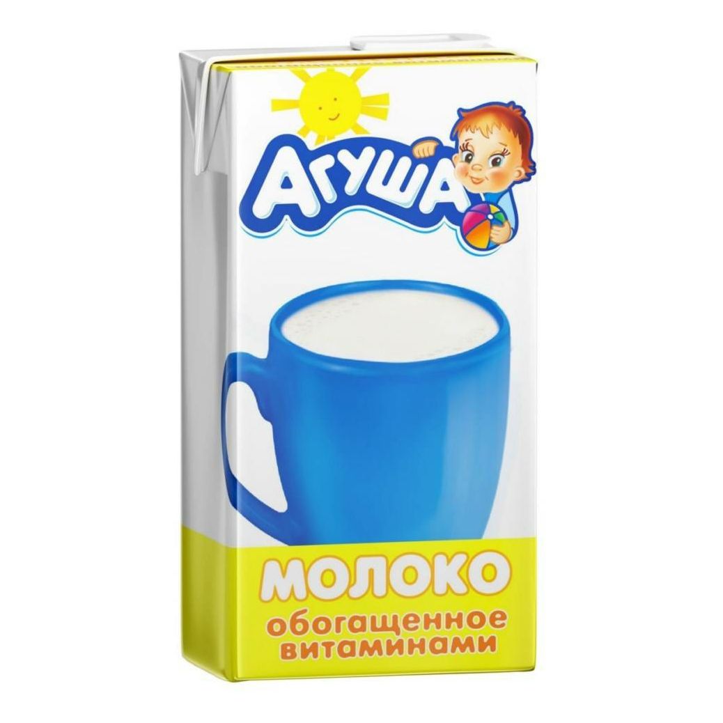 Молоко детское 3,2% стерилизованное 487 мл Агуша витамины