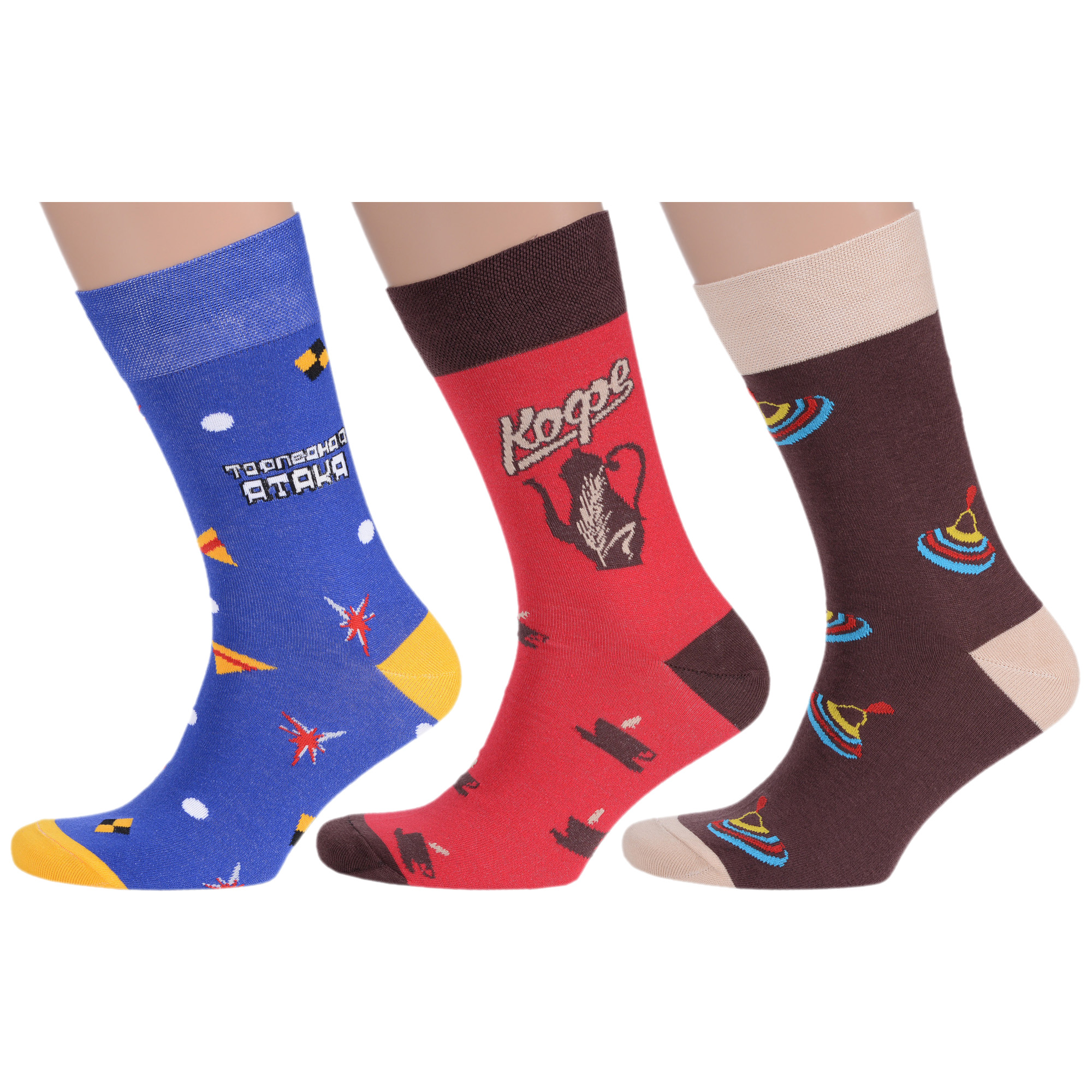 

Комплект носков мужских MoscowSocksClub msk3-М21 разноцветных 25, Синий;красный;коричневый;бежевый, msk3-М21