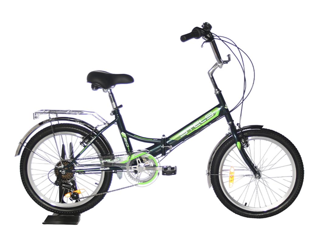 Велосипед Stels Pilot 450 V 20 рама 135 темно-зеленый 1426000₽