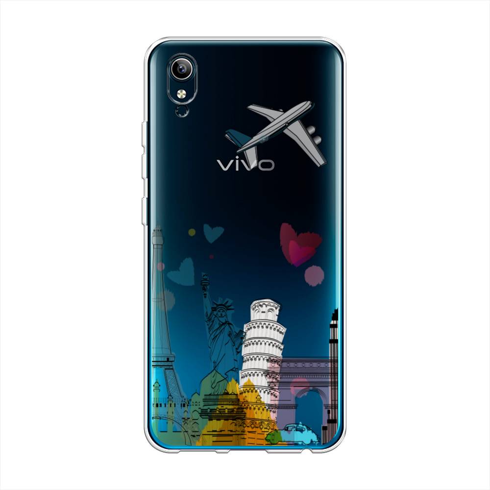 

Чехол Awog на Vivo Y91c/Y1s "Самолет путешествий", Разноцветный, 262850-10
