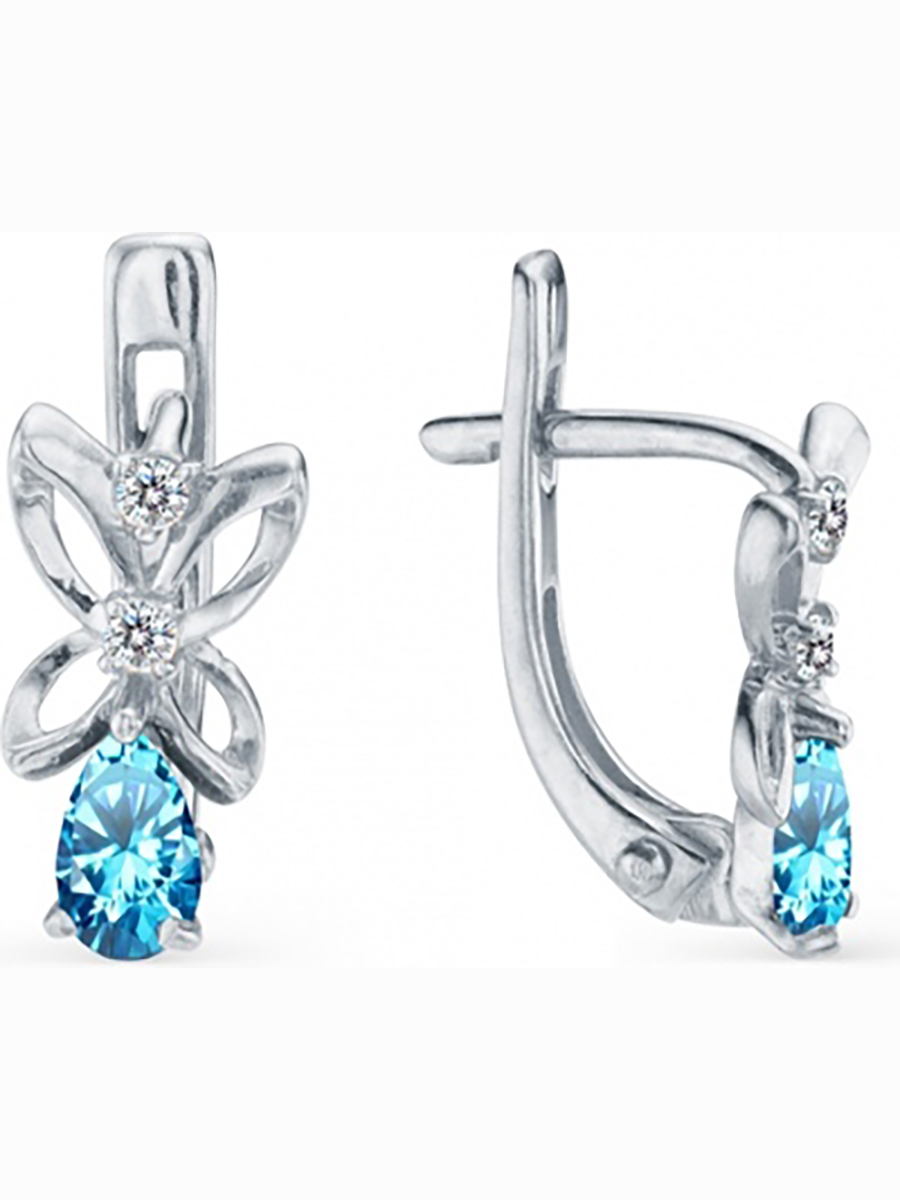

Серьги с 6 фианитами из серебра Вероника С630-583М6, С630-583М6
