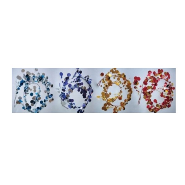 

Snowmen Новогоднее украшение ветка с кругами из фольги 160 см Snowmen Е60565