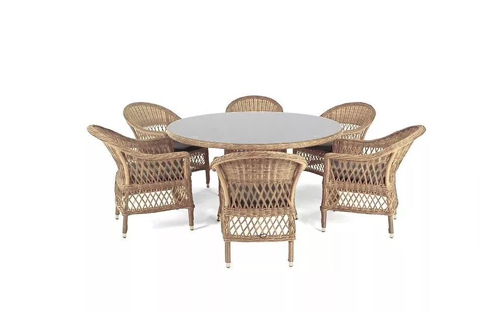 

Набор садовой мебели 4sis Эспрессо-150 S ECS6T-7-SET соломенный 7 предметов, Коричневый;бежевый, "Эспрессо-150 S"