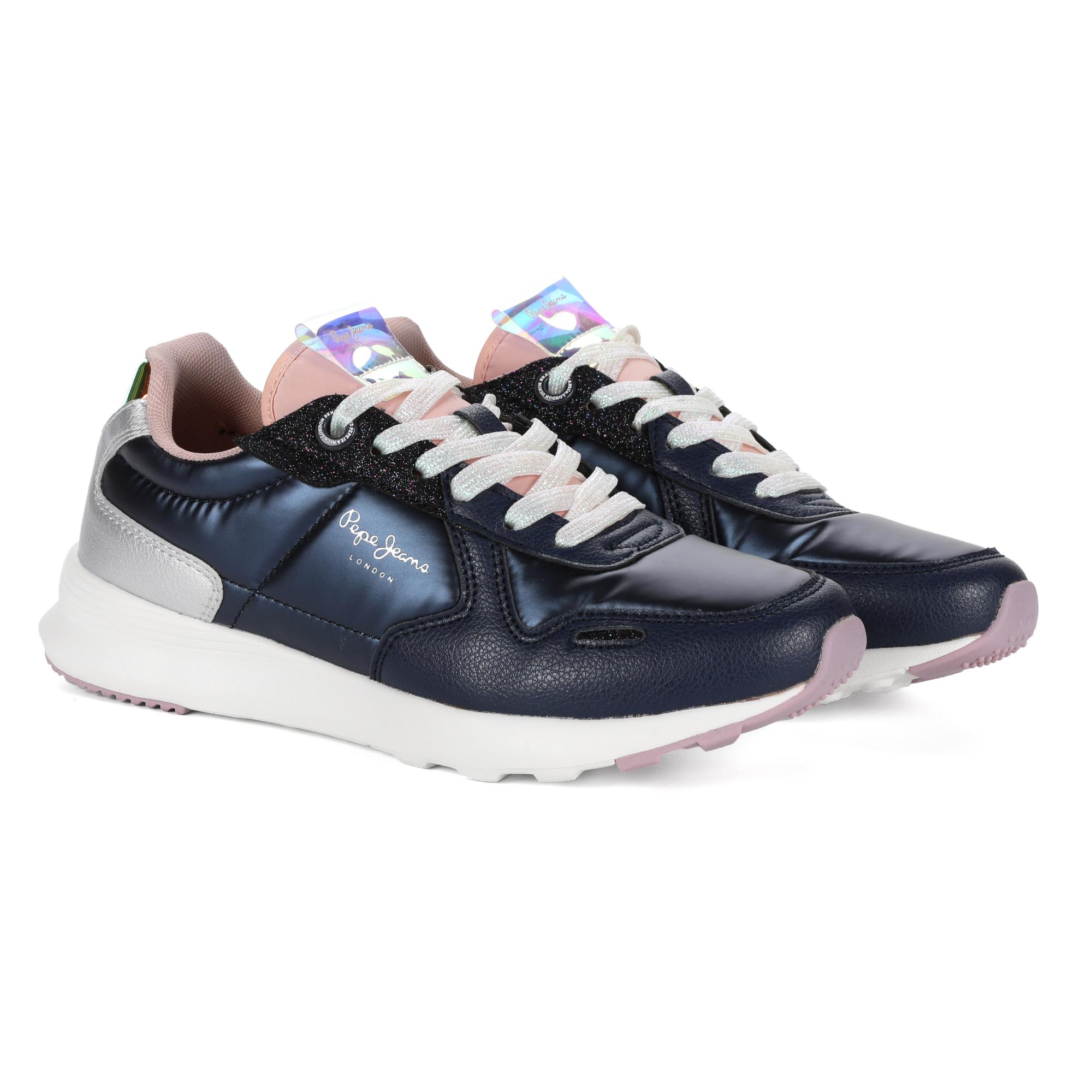 

Кроссовки детские Pepe Jeans London YORK METALLIC GIRL PGS30553, синий, 37, YORK METALLIC GIRL PGS30553