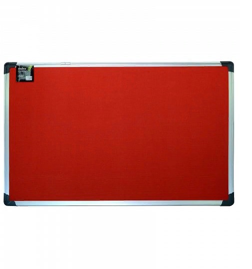 Доска текстильная Index IWB-802-RD 90х120 см, алюмин рамка, красная