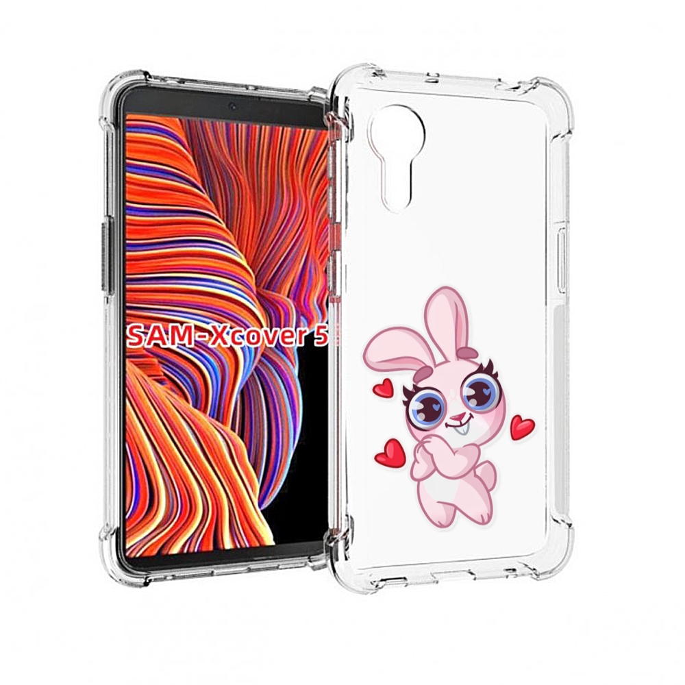 

Чехол MyPads розовый-зайченок для Samsung Galaxy Xcover 5, Прозрачный, Tocco