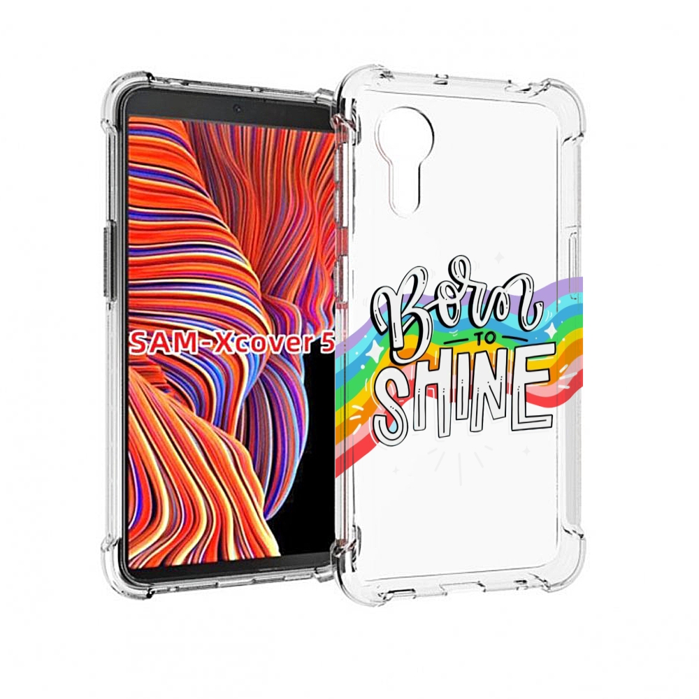 Чехол MyPads рожден-чтобы-сиять для Samsung Galaxy Xcover 5