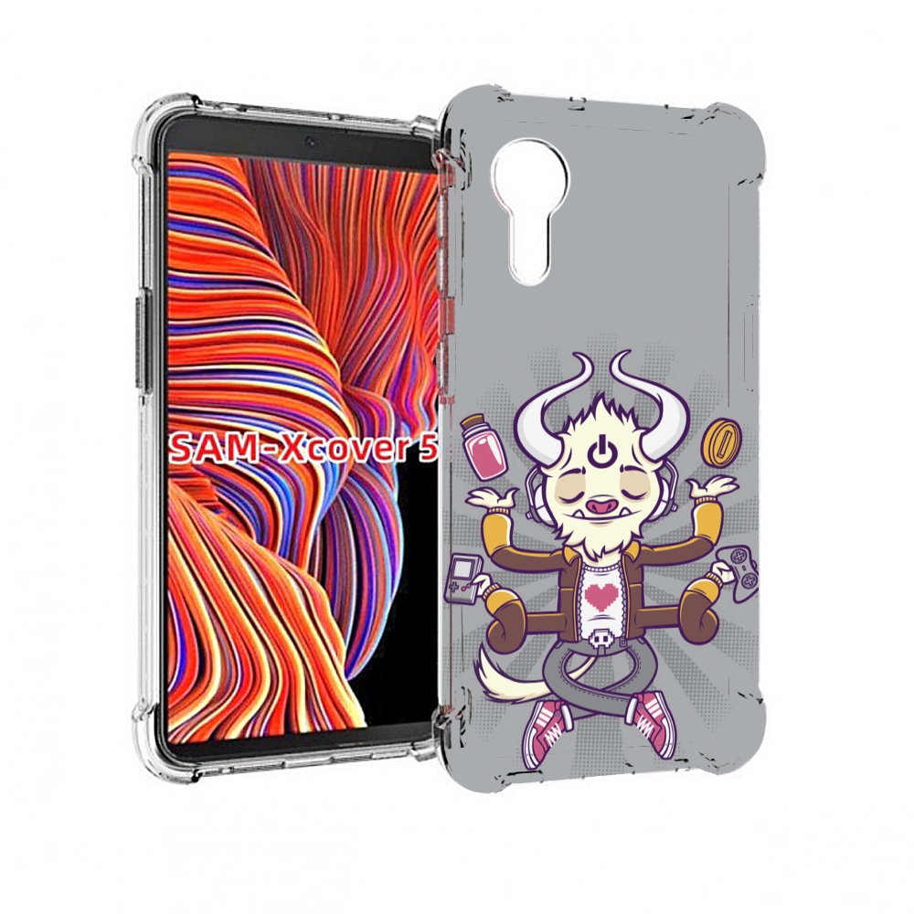 

Чехол MyPads рогатый любитель поиграть для Samsung Galaxy Xcover 5, Прозрачный, Tocco
