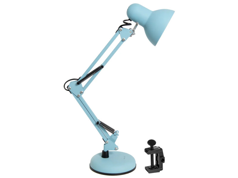 

Настольная лампа Трансвит МТ2001 А/С на основании + струбцине Light Blue