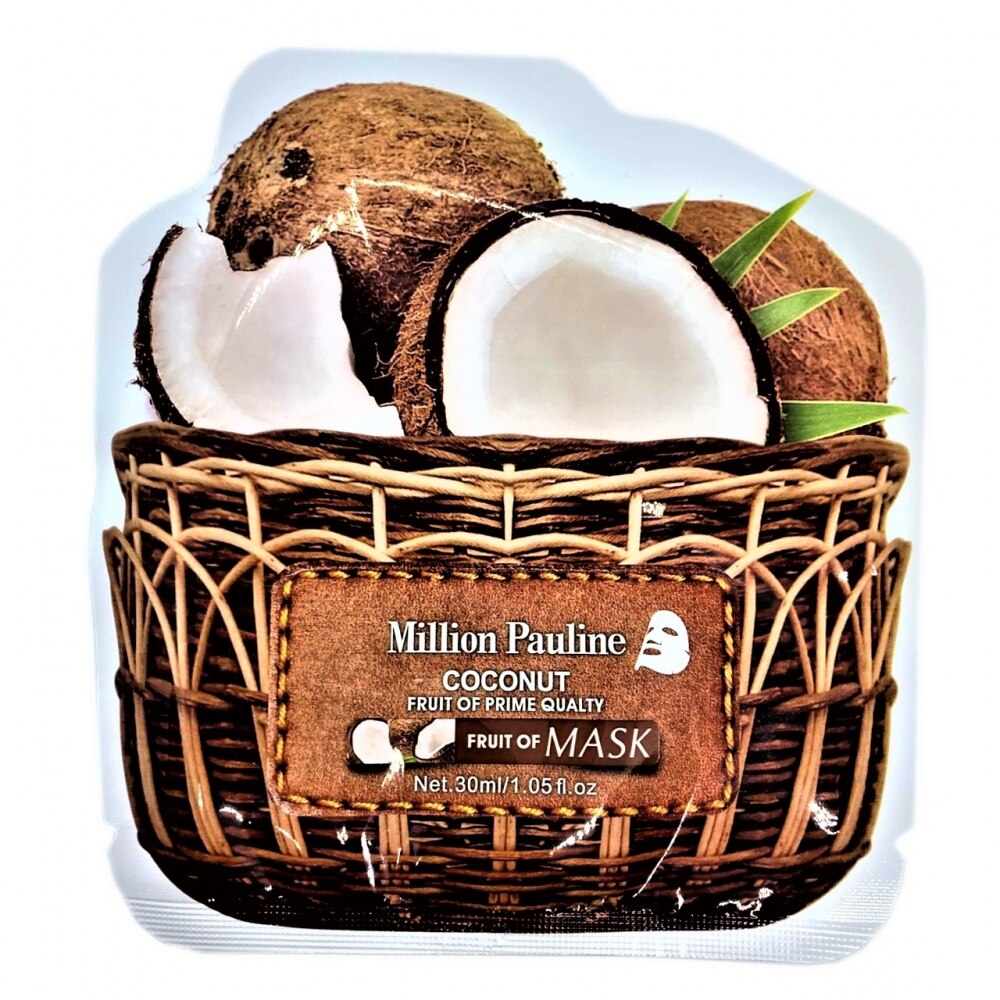 Тканевая маска для лица Million Pauline Coconut Fruit Prime Qualty Mask