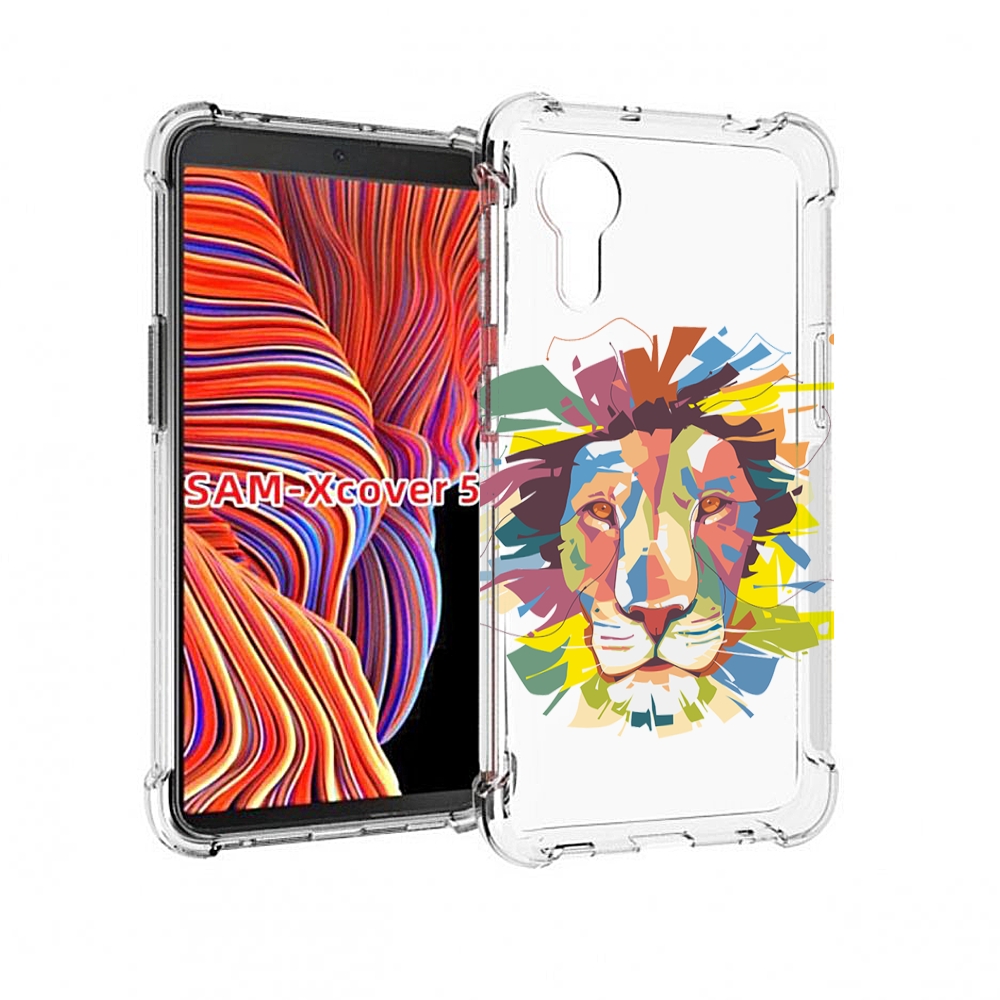 

Чехол MyPads разноцветный-лев детский для Samsung Galaxy Xcover 5, Прозрачный, Tocco