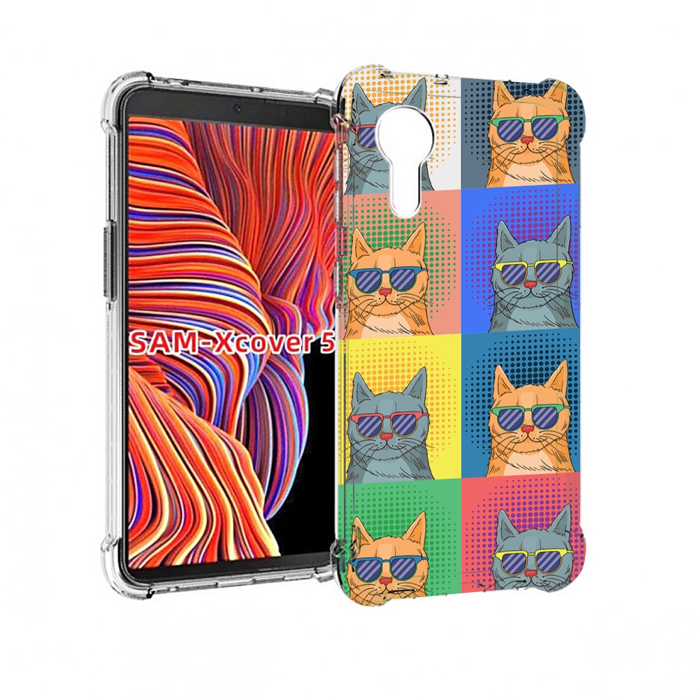 

Чехол MyPads разноцветные-коты для Samsung Galaxy Xcover 5, Прозрачный, Tocco