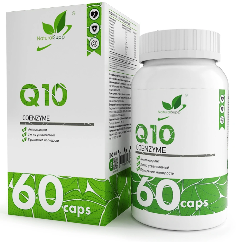 Купить Coenzyme Q10, Коэнзим Q10 NaturalSupp капсулы 60 шт.