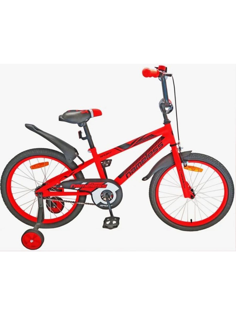 

Велосипед детский 20" NAMELESS SPORT красный коралл/черный