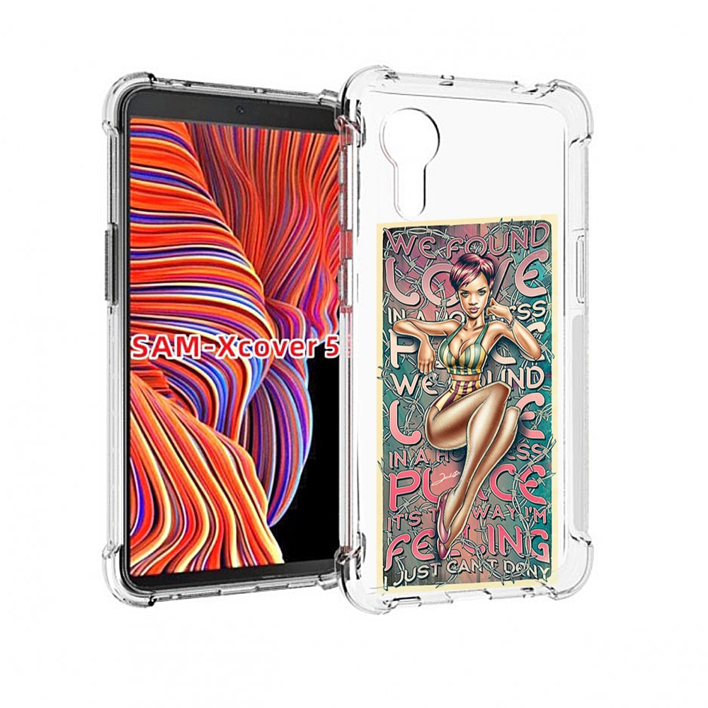 

Чехол MyPads постер-рианна для Samsung Galaxy Xcover 5, Прозрачный, Tocco