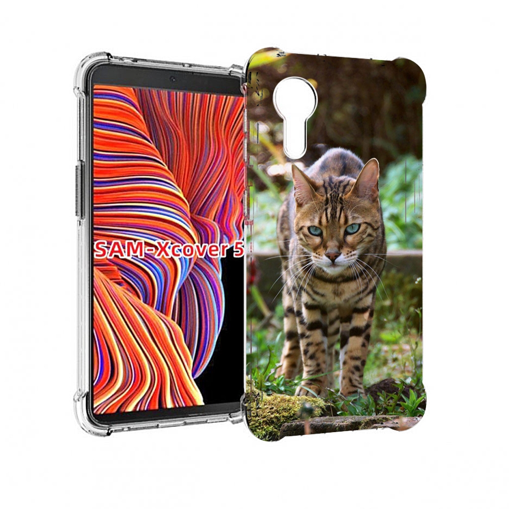 Чехол MyPads порода кошка бенгальская для Samsung Galaxy Xcover 5