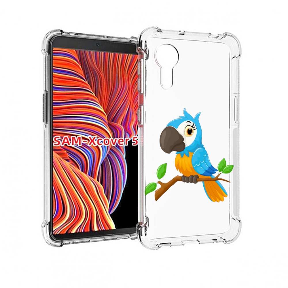 

Чехол MyPads попугайчик детский для Samsung Galaxy Xcover 5, Прозрачный, Tocco