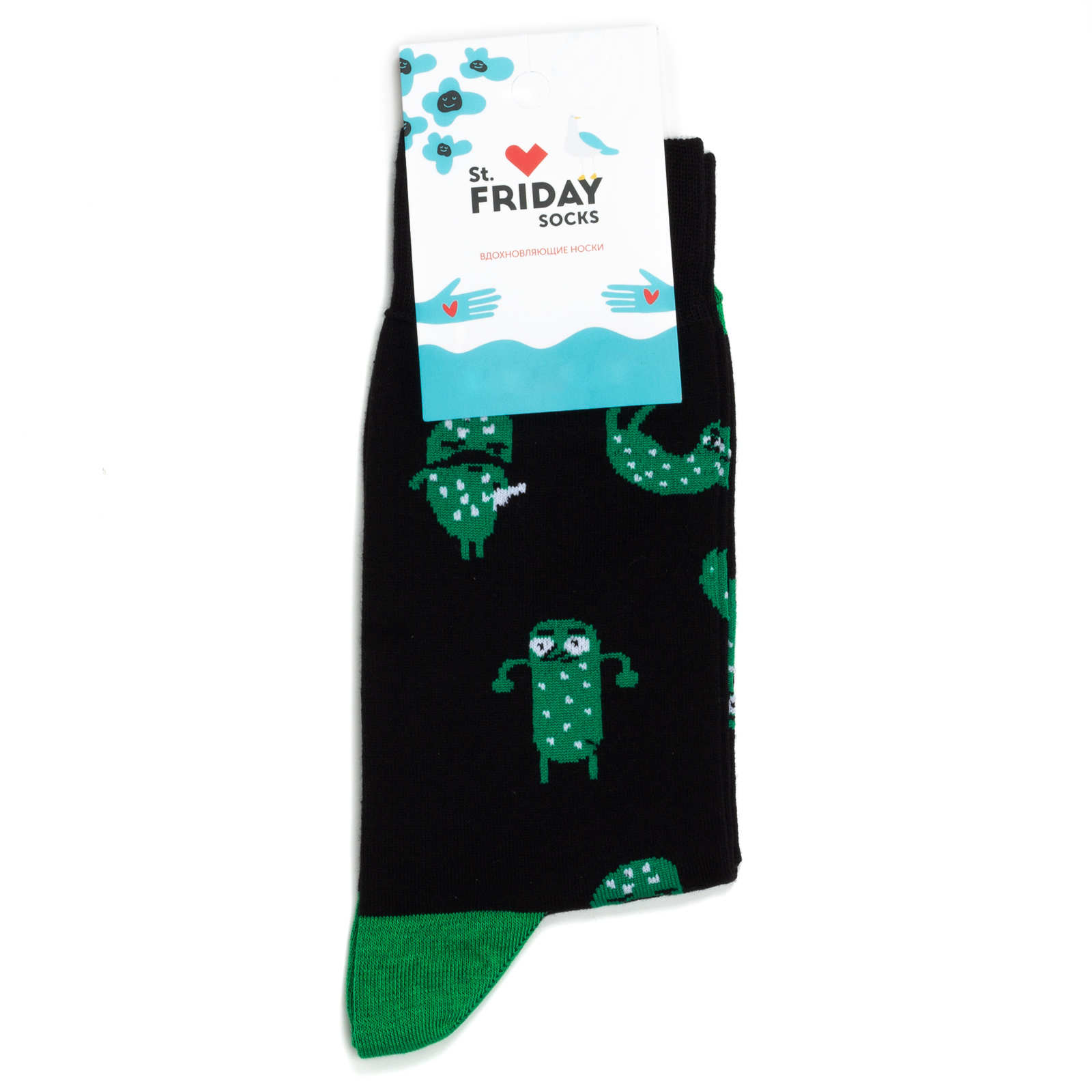 

Носки унисекс St.Friday Socks STFR_Vosstanie_Ogurcov разноцветные 38-41, STFR_Vosstanie_Ogurcov