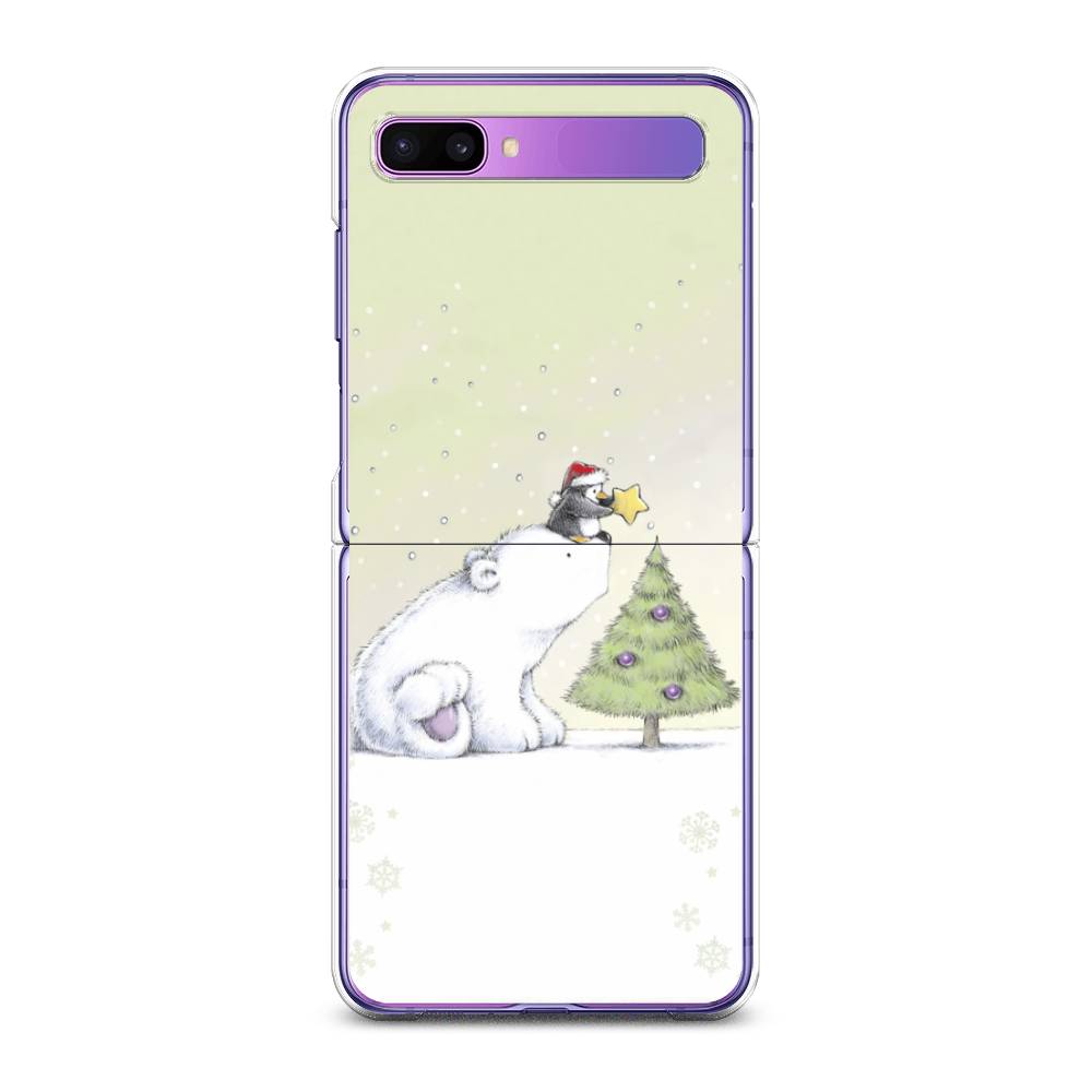 

Чехол на Samsung Galaxy Z Flip 1 "Украшение елки", Белый;бежевый, 2107150-5