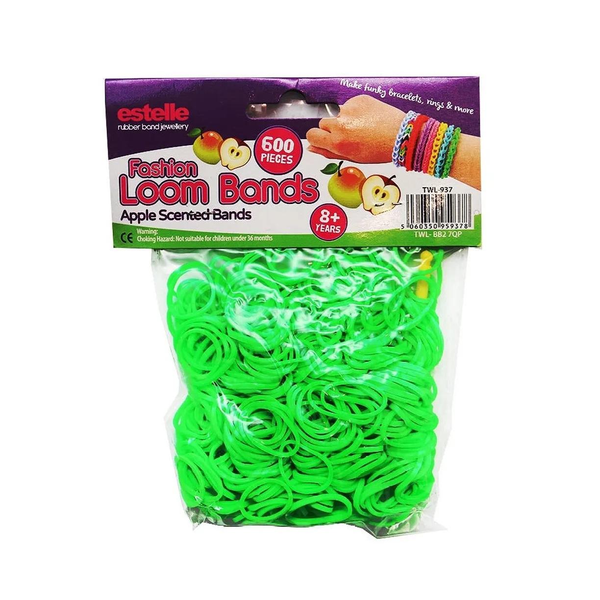 

Набор из РЕЗИНОК Rubber Band одноцветные ароматизированные 1402 00103346 600 шт, зеленый, 1402