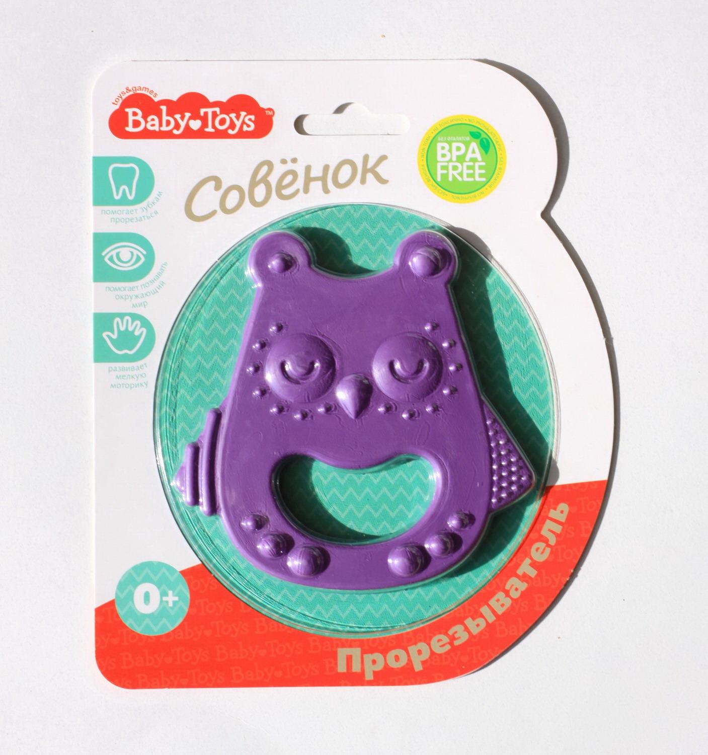 

Прорезыватель Десятое королевство Baby Toys "Совенок", Разноцветный, 04134ДК