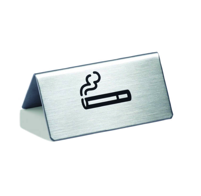 Табличка информационная Durable Smoker, настольная, металл Настольный