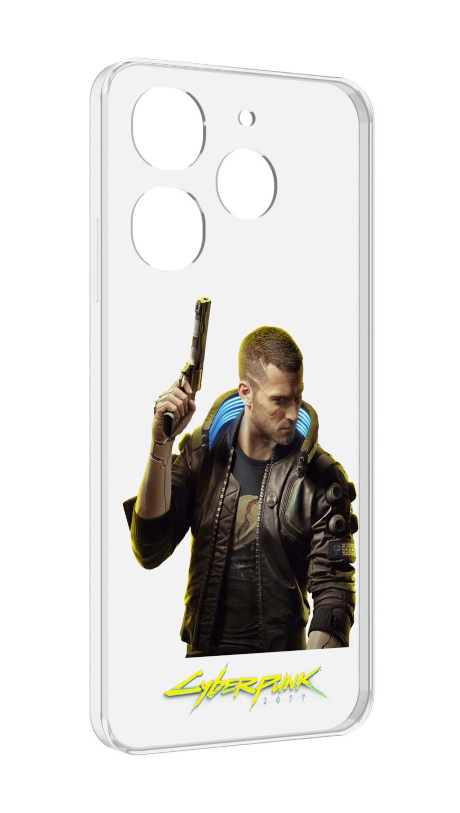 Чехол MyPads Cyberpunk-2077 для Tecno Spark 10 Pro противоударный