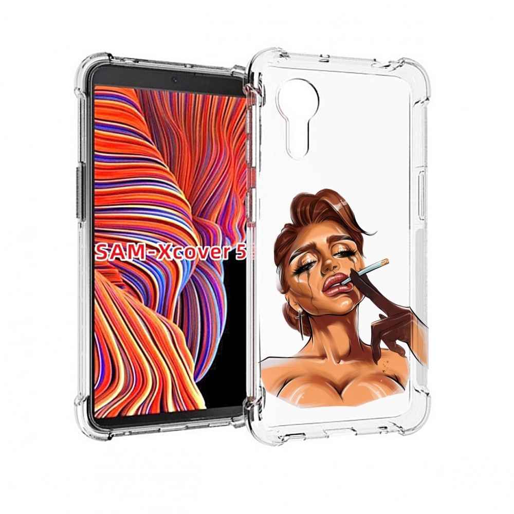 

Чехол MyPads плачущая-девушка-с-сигаретой женский для Samsung Galaxy Xcover 5, Прозрачный, Tocco