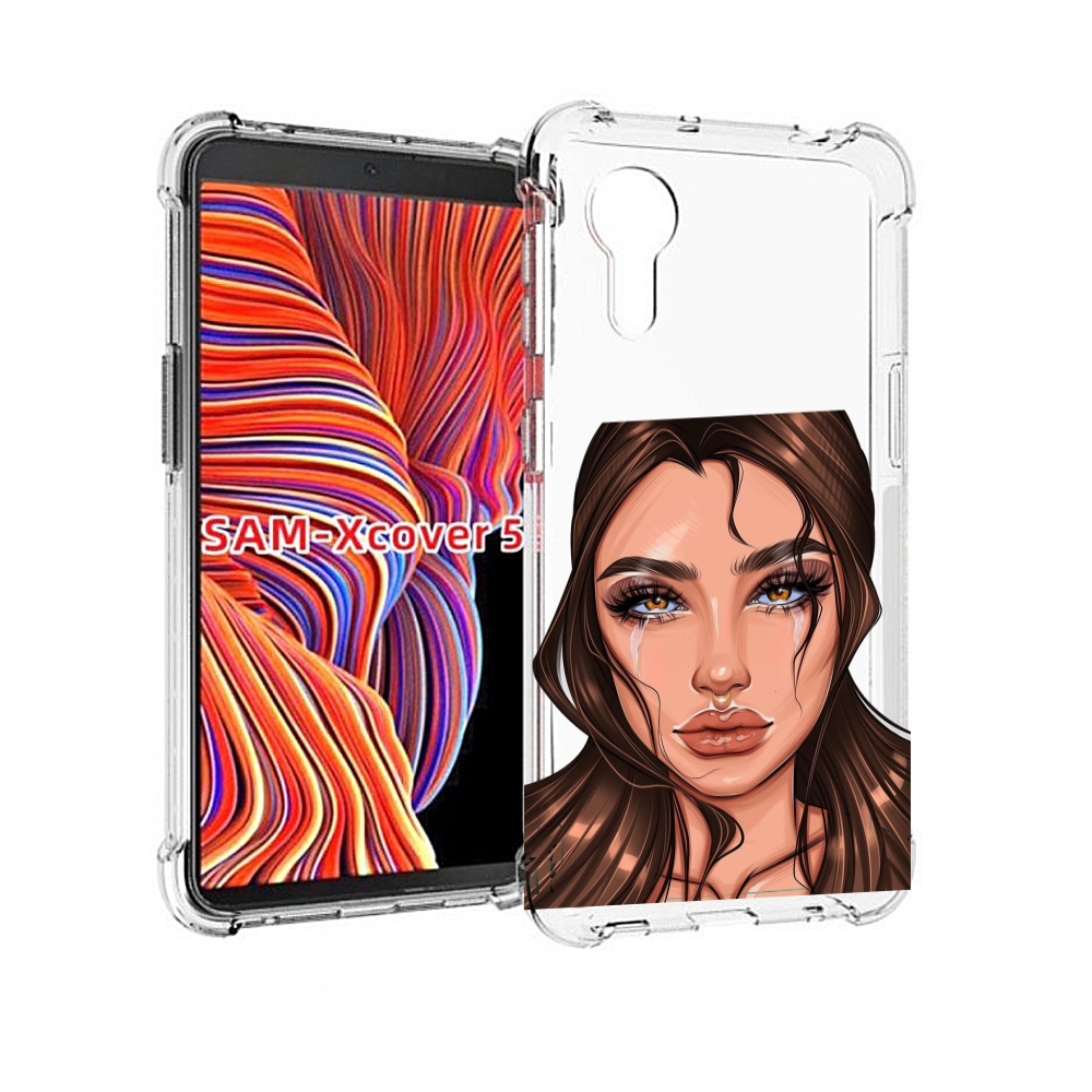

Чехол MyPads плачущая-девушка женский для Samsung Galaxy Xcover 5, Прозрачный, Tocco