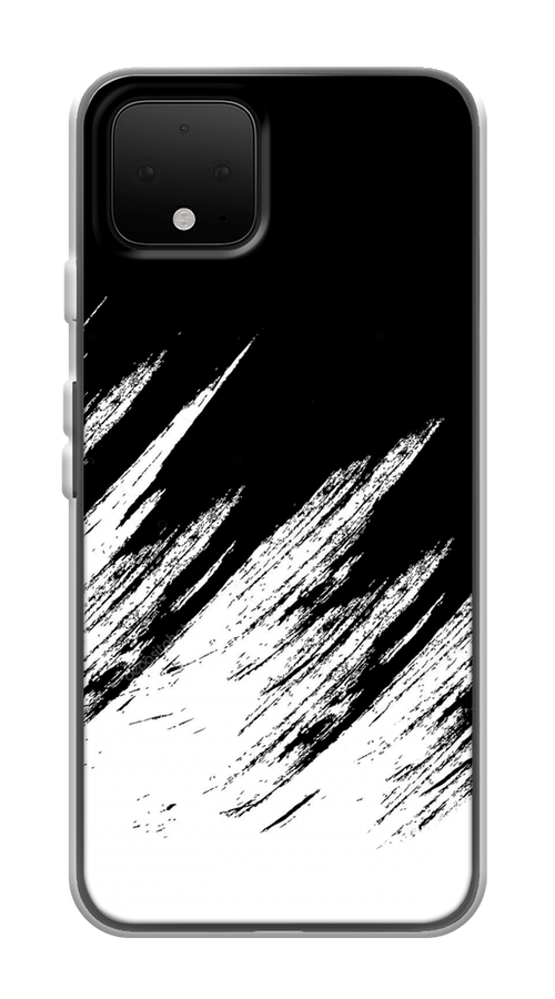 

Чехол Awog на Google Pixel 4 "Черно белые брызги", Разноцветный, 270250-3